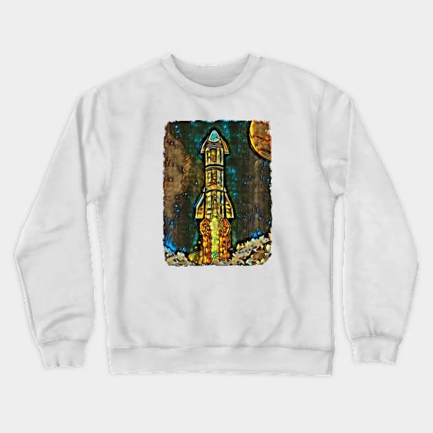 Starship III Crewneck Sweatshirt by Lees Tees